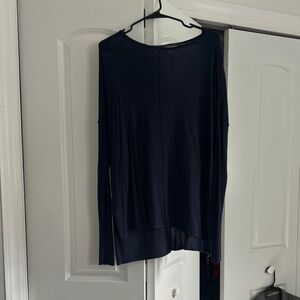 H&M Dark Blue Long Sleeve Women's Top
